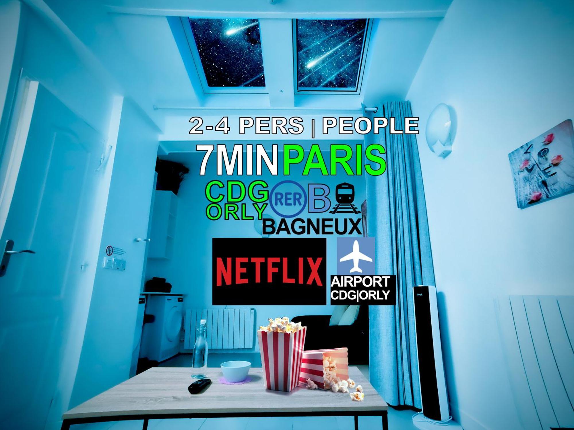 Bagneux Paris Rer B Confort Netflix Кашан Екстер'єр фото