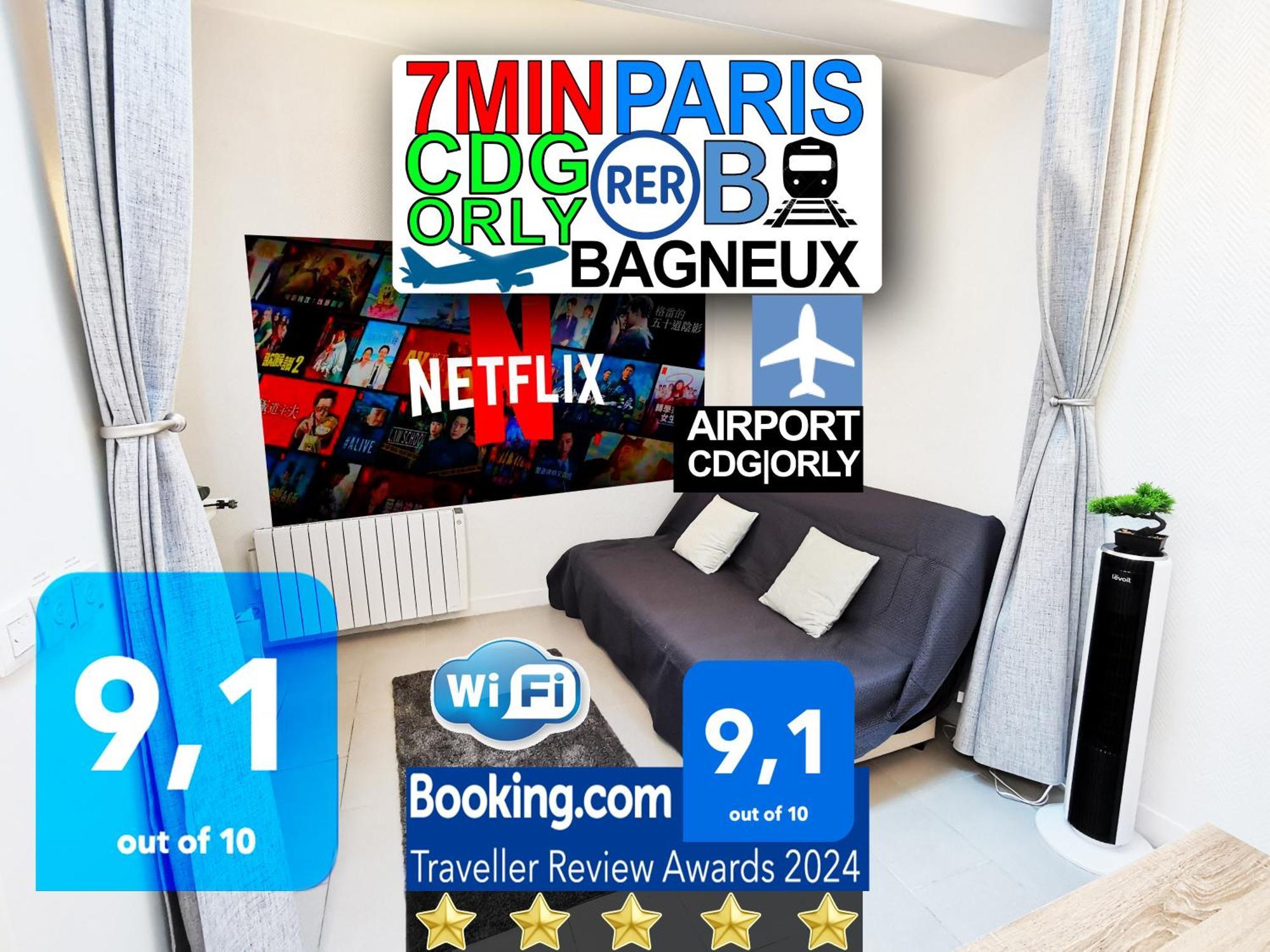 Bagneux Paris Rer B Confort Netflix Кашан Екстер'єр фото